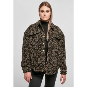 Women's Overshirt AOP Sherpa darktaupeleo