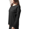 Women's Oversize Chiffon Crew blk/blk