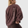 Women's Oversize Sweatshirt without Closure and Hood 4F - Brown