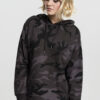 Women's Oversized Camo Hooded Dark Camo