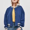 Women's Oversized College Sweat Jacket spaceblue