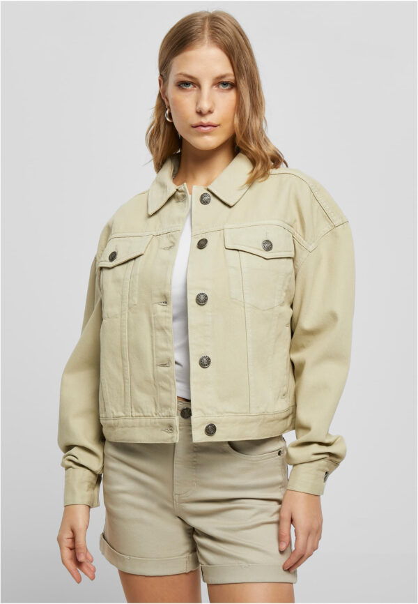 Women's Oversized Colorful Denim Soft Grass Jacket