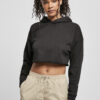 Women's Oversized Cropped Hoody Black
