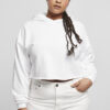 Women's Oversized Cropped Hoody White
