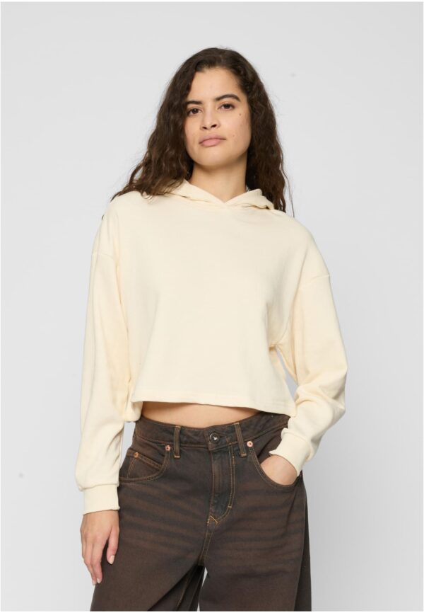 Women's Oversized Hooded Sweatshirt Light Terry - Cream