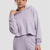 Women's Oversized Hoodie Light Terry - Purple
