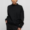 Women's Oversized Organic Crewneck Black