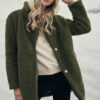Women's Oversized Sherpa Coat Olive