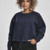 Women's Oversized Short Raglan Crew Nightnavy