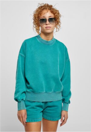 Women's Oversized Stone Washed Crewneck Watercolor