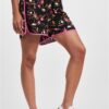 Women's Patterned Waikiki Shorts/Black
