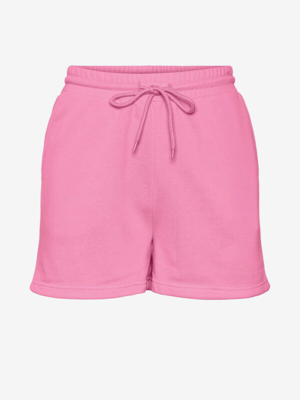 Women's Pink Basic Tracksuit Shorts Pieces Chilli