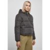 Women's Puffer Pull Over Black Jacket