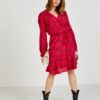 Women's Red Patterned Wrap Dress Tommy Hilfiger - Women
