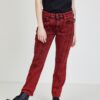 Women's Red Straight Fit Jeans Diesel Joy - Women