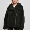 Women's Sherpa Biker Jacket black