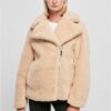 Women's Sherpa Biker Union Jacket Beige