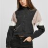 Women's Short 3-Color Pressed Jacket Black/Duskrose/White Sand