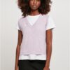 Women's Short Knittd Slip On Lilac