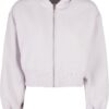 Women's Short Oversized Zipper Jacket softlilac