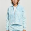 Women's Short Oversized Zipper Towel with Hood balticblue