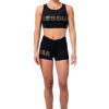 Women's Shorts Nebbia Intense Gold Print 828 black M