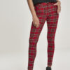 Women's Skinny Tartan Trousers red/bl