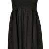 Women's Smoked Off Shoulder Dress black