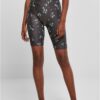 Women's Soft AOP Cycle Shorts blackfloret