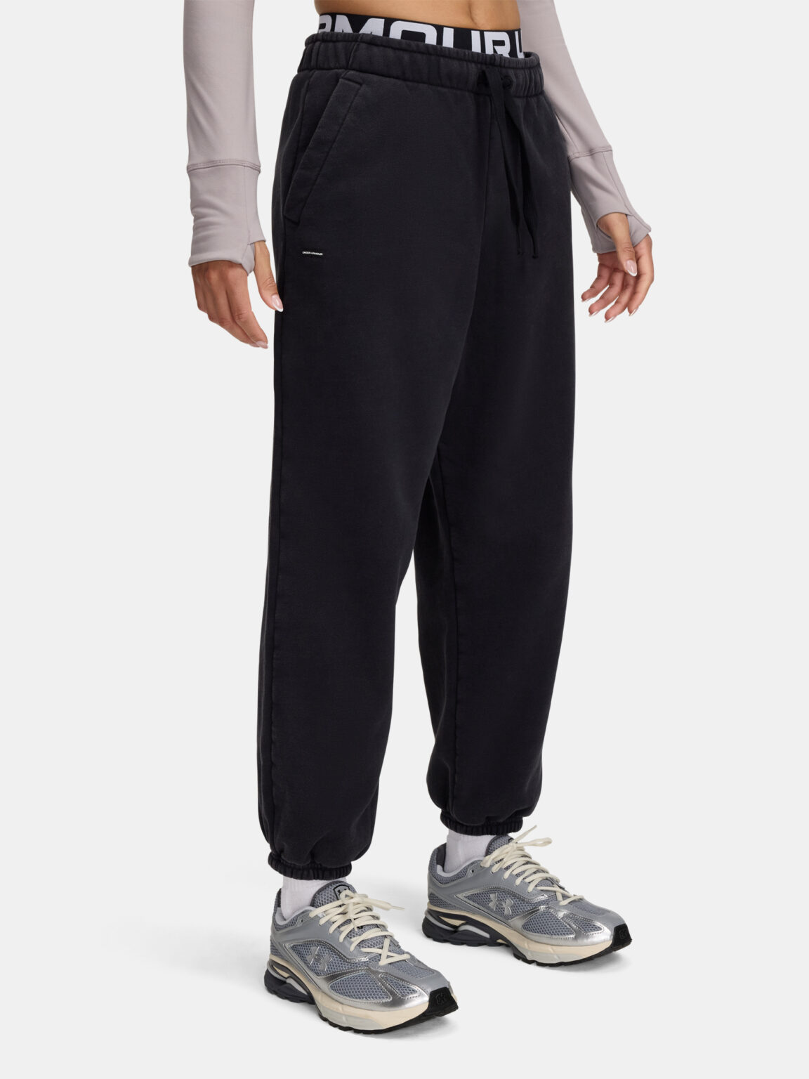 Women's Sports Pants Under Armour UA Icon HWT Flc OS Pant - Women's