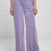Women's Straight Velvet Sweatpants High Waisted Lavender