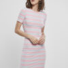 Women's Stretch Stripe Dress Pink/Ocean Blue