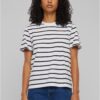 Women's Striped T-Shirt Box Black/White