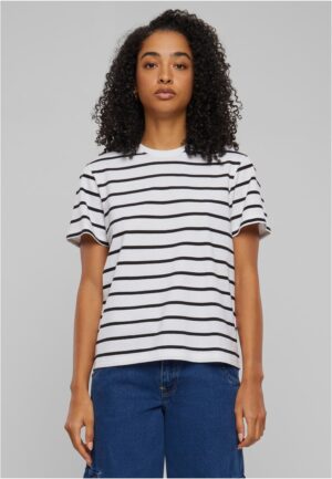 Women's Striped T-Shirt Box Black/White