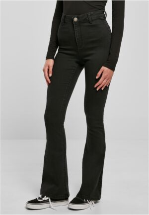 Women's Super Stretch Bootcut Denim Pants Jeans - Black