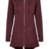 Women's Sweat Parka redwine
