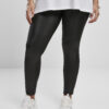 Women's Synthetic Leather Leggings Black