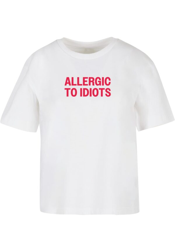 Women's T-shirt Allergic To Idiots white