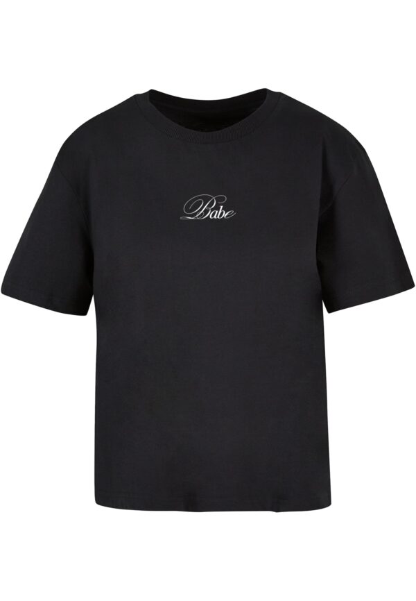 Women's T-shirt Babe Wording black