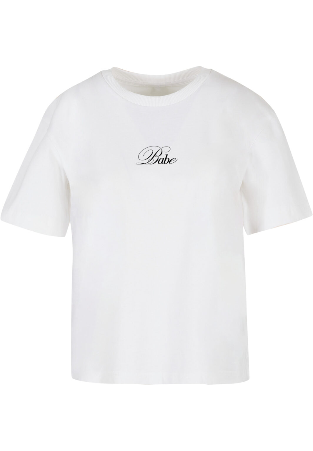 Women's T-shirt Babe Wording white