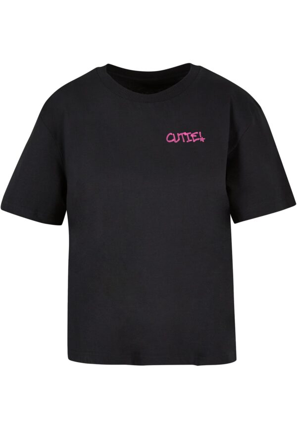 Women's T-shirt Cutie Balaclava - black