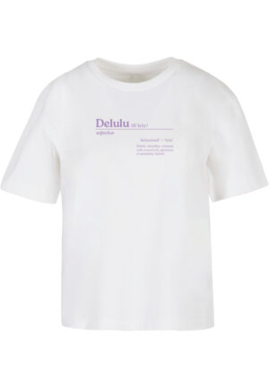 Women's T-shirt Delulu Definition white