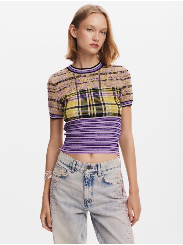 Women's T-shirt Desigual Cuadri - Women's