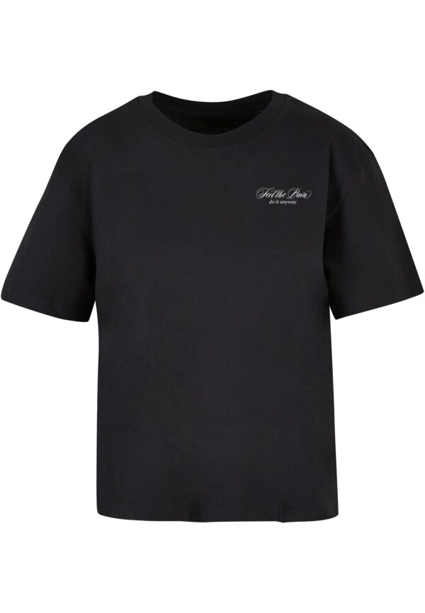 Women's T-shirt Feel The Pain black