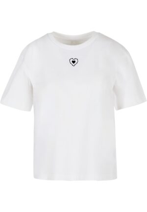 Women's T-shirt Good Vibes Only Heart white