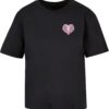 Women's T-shirt Heart Cage - black