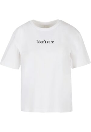Women's T-shirt I Don't Care white