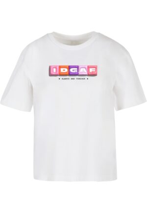 Women's T-shirt IDGAF - white
