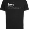Women's T-shirt Ladies Love Definition black