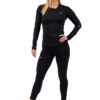 Women's T-shirt Nebbia Long Sleeve Smart Pocket Sporty Top 418 black L